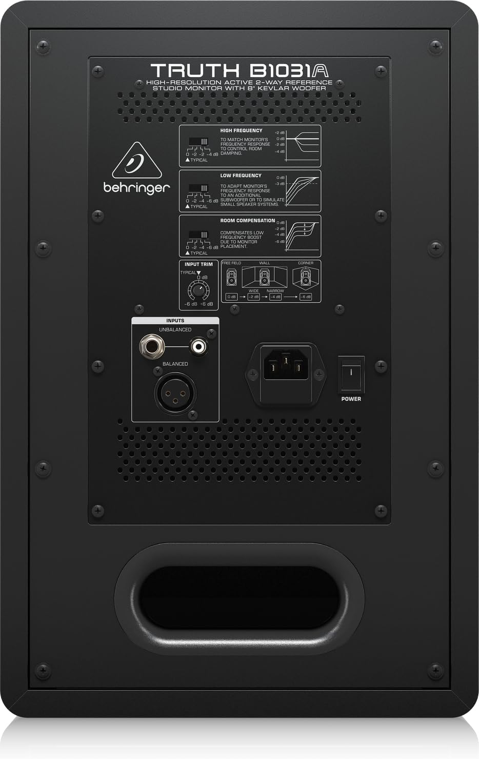 Behringer Truth B1031A High-Resolution Active 2-Way Reference Studio Monitor with 8