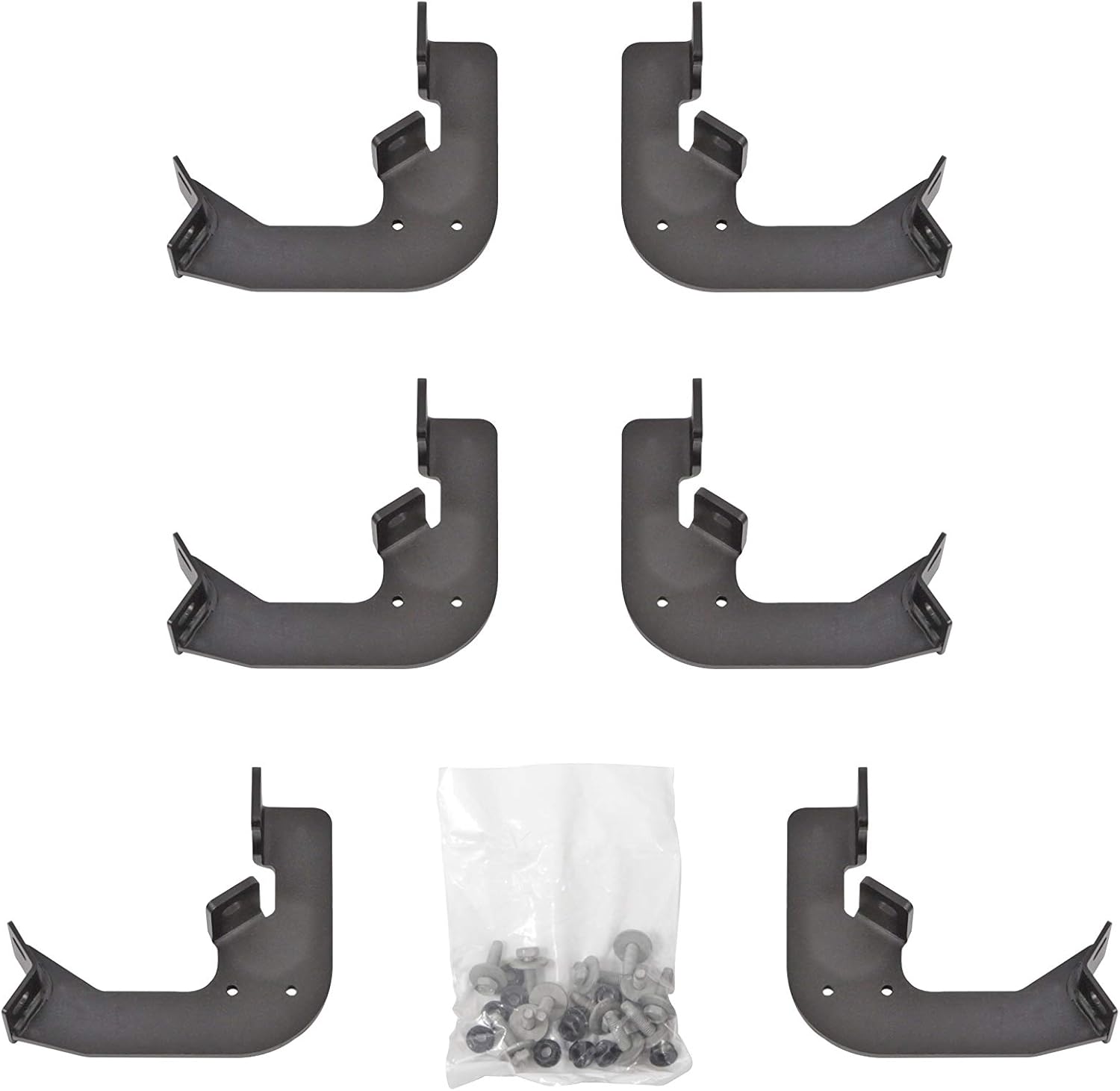 DEE ZEE DZ 66355 Hex Side Step Bracket Kit , Black