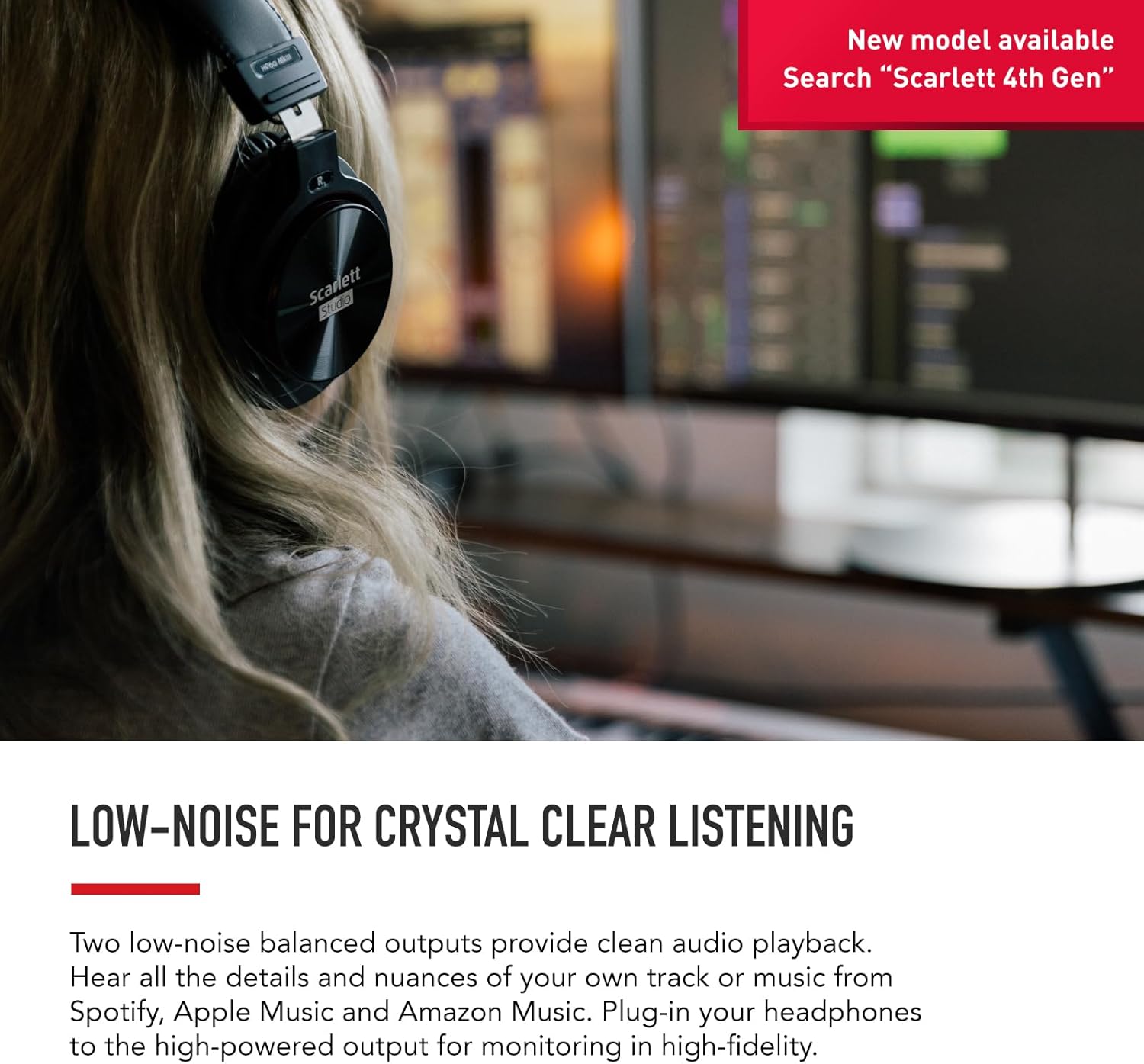 Focusrite Scarlett 2i2 3rd Gen USB Audio Interface for Recording, Songwriting, Streaming and Podcasting — High-Fidelity, Studio Quality Recording, and All the Software You Need to Record