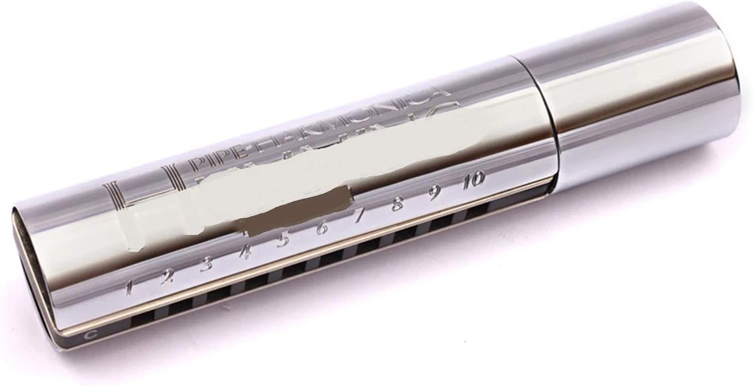 SUOFEILAIMU Vibrato Diatonic Harmonica 10 Hole Key of C Blues Harp Aluminum Comb Windwood Musical Instruments (Color : Key C)
