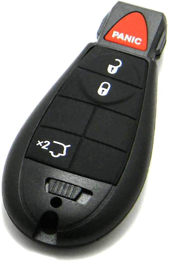 OEM Electronic 4-Button Keyless Enter-N-Go Smart Proximity Key Fob Remote Compatible with 2010-2013 Jeep Grand Cherokee (FCC: IYZ-C01C, P/N: 68066848)