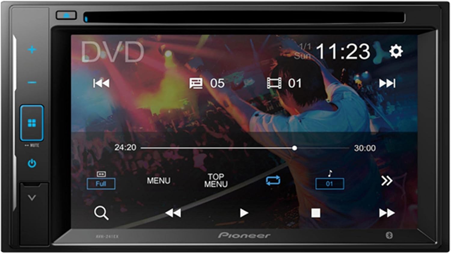PIONEER AVH-241EX 6.2 Inch Digital Media & DVD Receiver w/Built-in Bluetooth (Renewed)