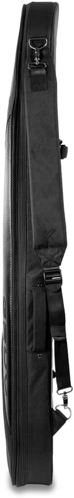 Gruv Gear GigBlade 3 Hybrid Side Carry Electric Bass Travel Bag with Padded Interior, Large Zippered Pockets, Water Repellent Fabric & Removable Neck Brace - Gig Bag with Global Recovery Tag - Black