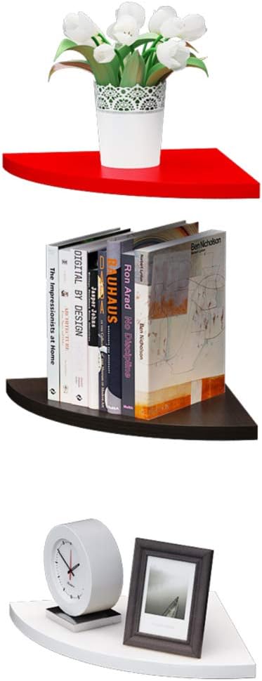 Floating Shelves Wall Mounted, Set of 3 No Drilling Corner Shelf Wall Mount Corner Shelves Wall Shelf for Books-a 28cm(11inch) (A 25cm(10inch))