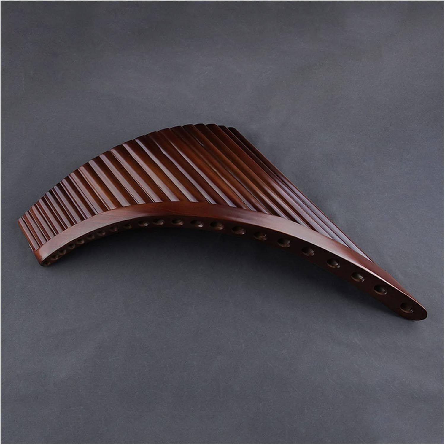 PanPipes Woodwind Instrument 22 Pipes Pan Flute C Key Brown Colour Flute Folk Woodwind Instrument Handmade Pan Pipe