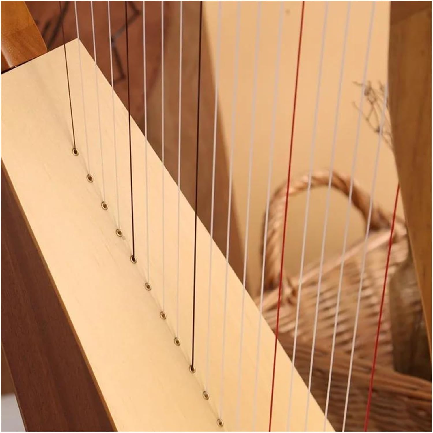 Lyre Harp Set Wooden 15 String Harp Rare Musical Instrument Professional Portable Harp Musical Instrument Accessories(23 Strings)