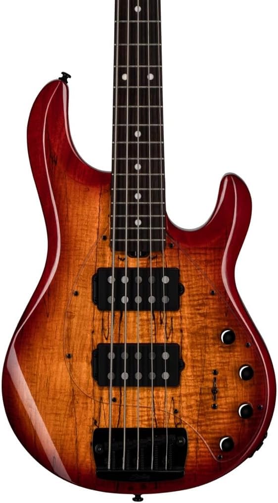 Sterling By Music Man StingRay RAY35HH 5-string Bass Guitar - Blood Orange Burst