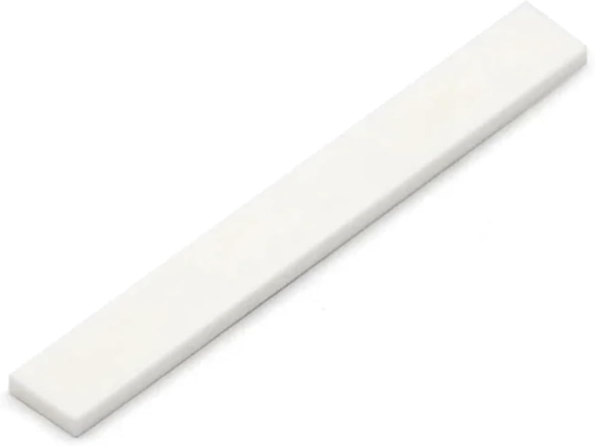 Blank Buffalo Bone Guitar Nut & Saddle Set, DIY Parts for Electric Bass, Acoustic, Ukulele, Mandolin & Banjo (100pcs)