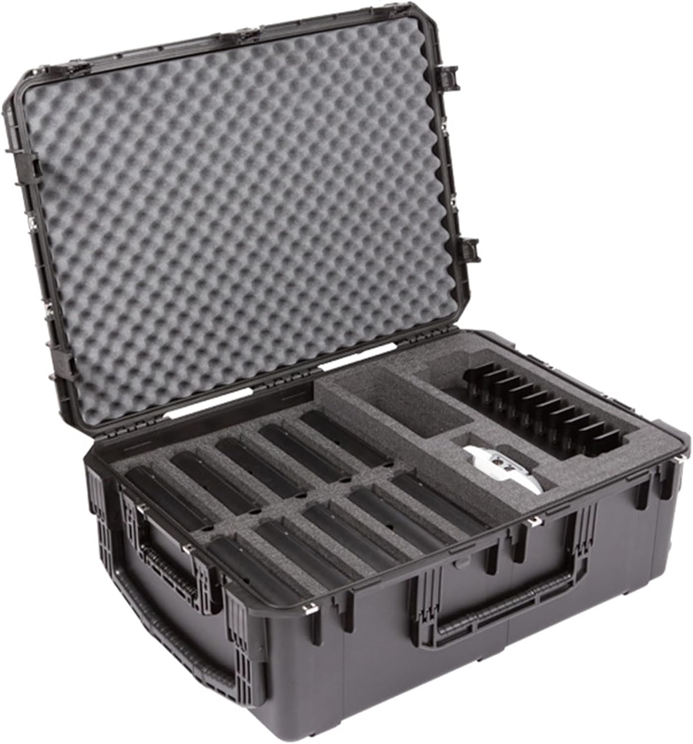 SKB iSeries Shure Microflex Waterproof Case - Military-Grade Protection for Microphones & Accessories, Custom Foam Interior - Secure Portable Storage