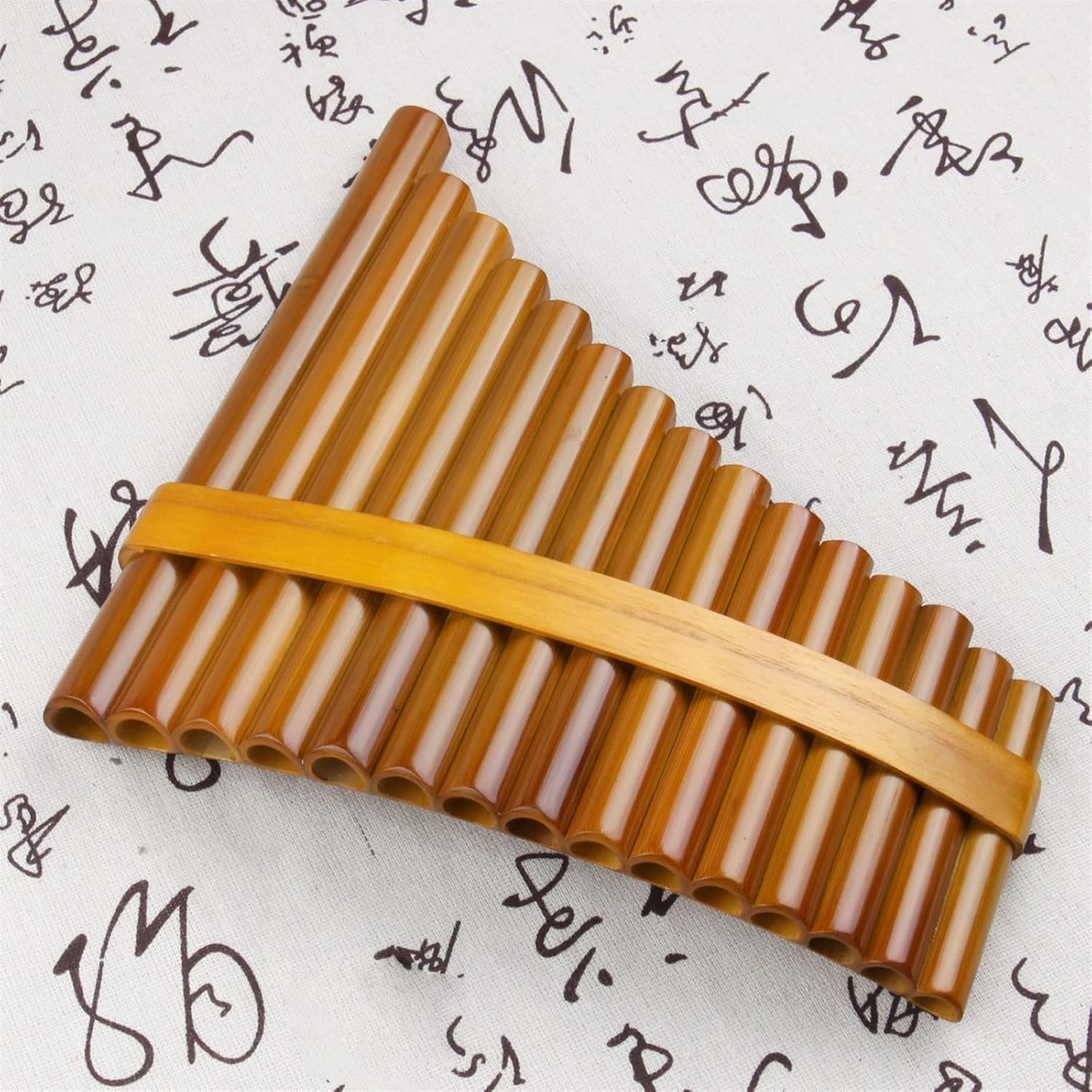 15 Pipes Pan Flute C Key Brown Colour Flute De Pan Woodwind Instrument Handmade Panpipes