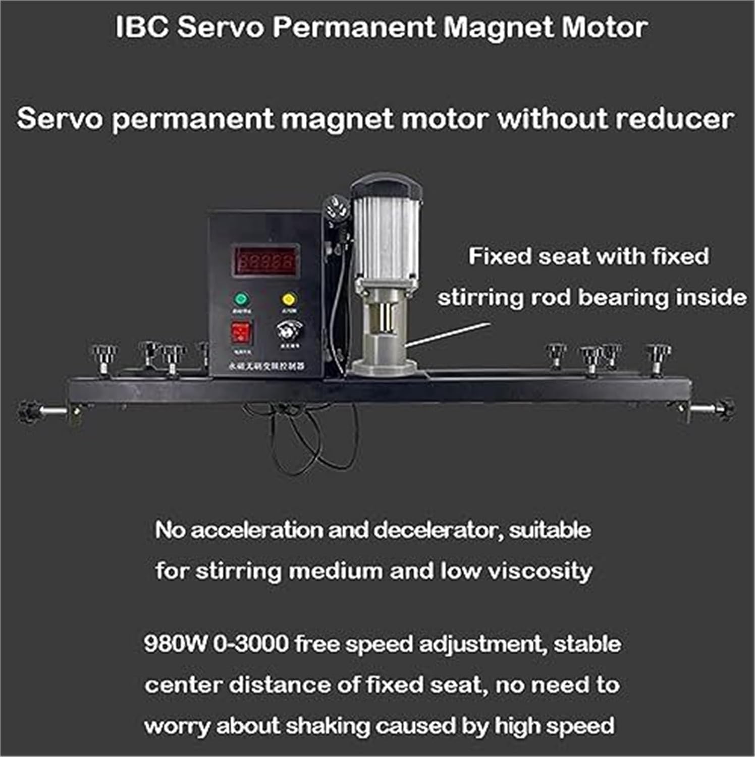 Electric Tank Mixer Machine, 980W Agitator for Paint Mixing, Commercial 1 Ton Paint Stirring Equipment with Support Hanger for Ink Dissolver