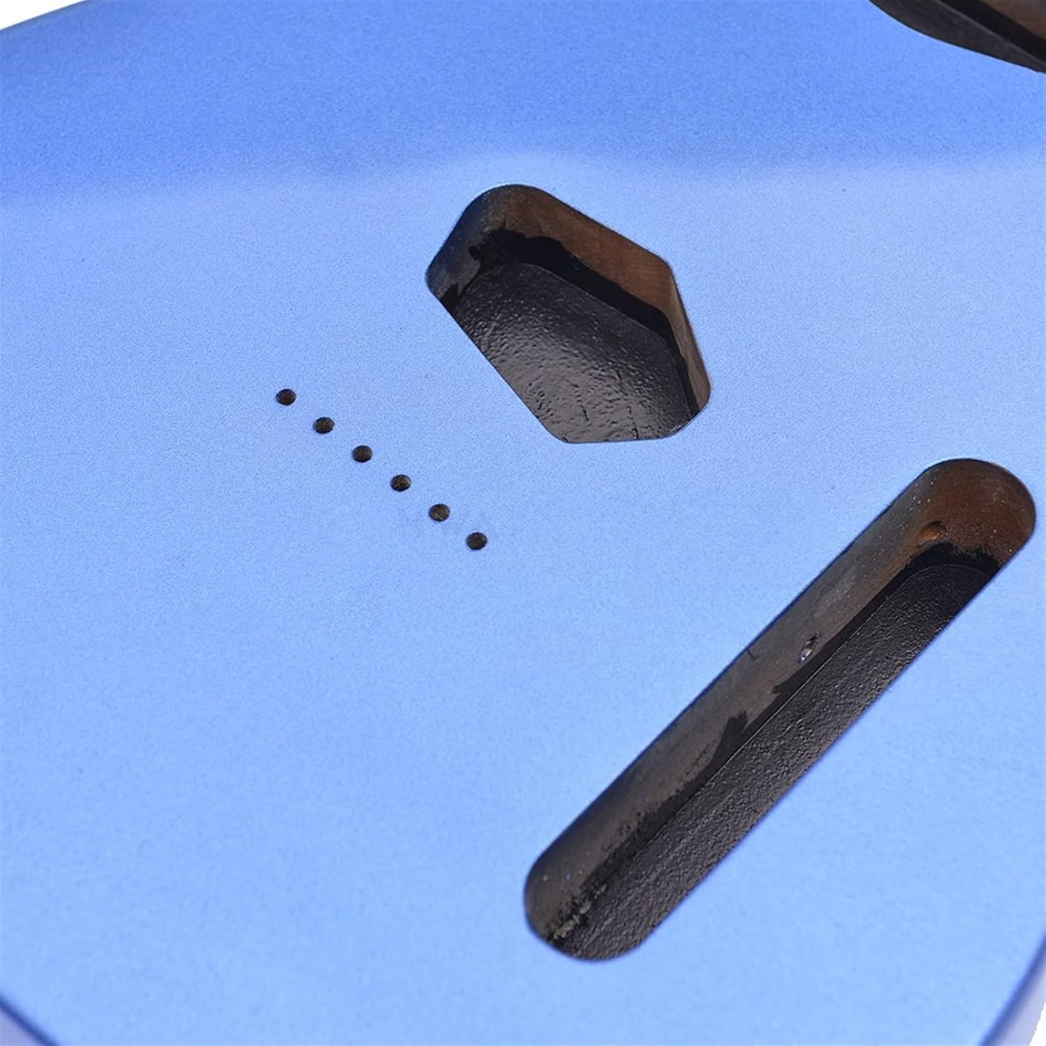 FLFL Alder Wood Guitar Body Dark Blue Electric Guitar Body Finished for TL Guitar Kits Parts Unfinished Guitar Kit