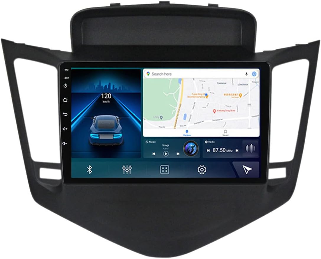 Double Din Car Stereo Audio Receiver with Carplay and Android Auto, 9 Inch Touchscreen Car Multimedia Player for Chevrolet Cruze J300 2008-2014 with Backup Camera/Bluetooth 5.0/SWC/RDS