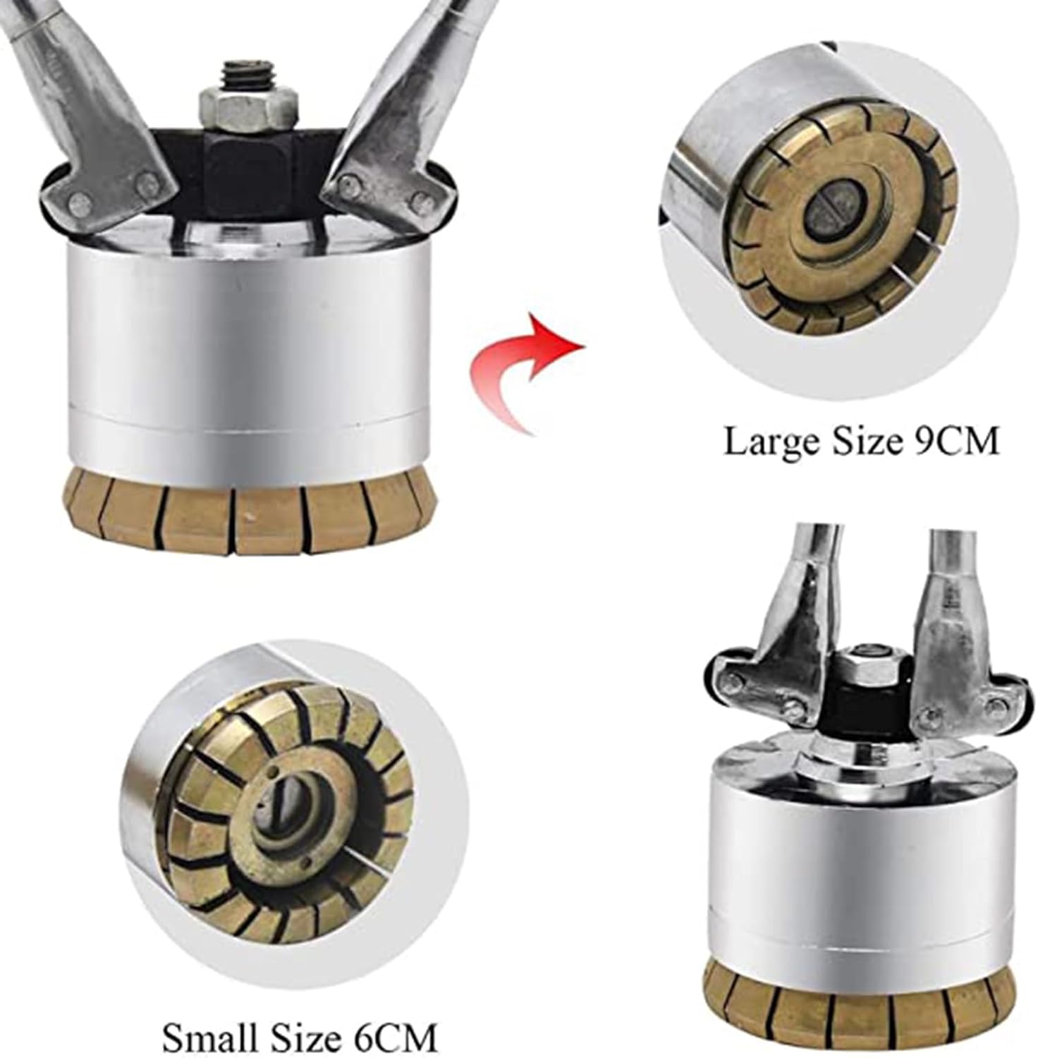 200L Oil Drum Pressure Cap Sealing Barrel Crimping Tool 35&70mm Crimper Sealer 53 Gallon Manual Oil Barrel Sealing Machine, Used in Liquid Packaging Industries,Oneset