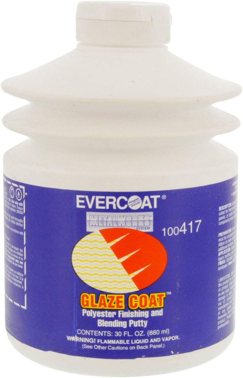 Glaze Coat Polyester Finishing & Blending Putty, 30 oz Pump