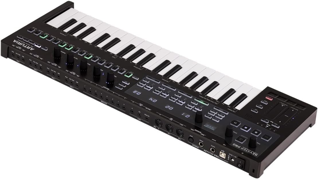 ARTURIA MIDI Keyboard Controller with KeyStep Pro Sequencer Function, USB CV/GATE Connection, Chroma Chroma