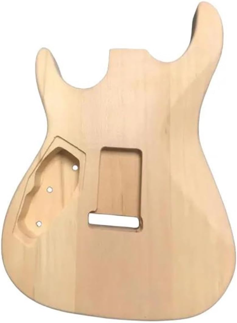 Guitar Body Guitar Replacement Parts Unfinished DIY Electric Guitar Including Guitar Neck and Guitar Body Set