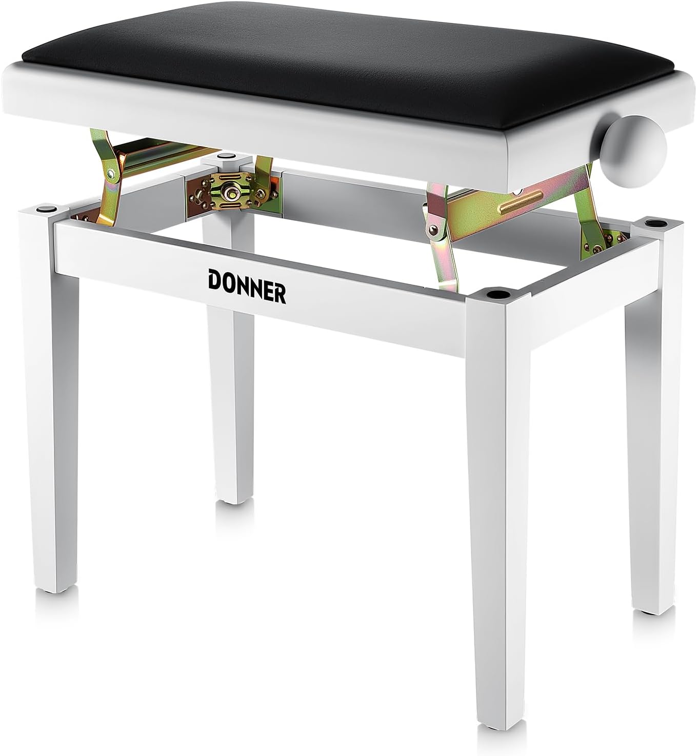 Donner DDP-100 88-Key Weighted Action Digital Piano with White Adjustable Piano Bench