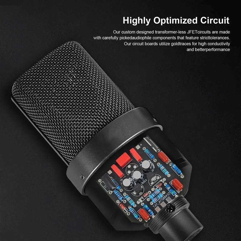 Condenser Microphone Professional Mic for Recording Podcasting Voice Over Streaming Home Studio (Color : D, Size : 26mm) (D 36mm) (D 26mm)