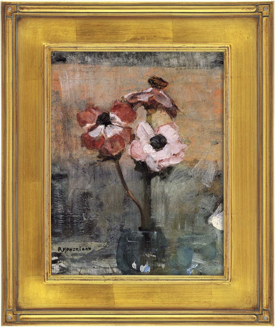 Creative Mark Plein Air Museum Collection De Stijl Open Back Art Frame - 11x14-6 Pack Gold - Art Deco Wood Composition Hand-Leafed Museum-Quality Closed-Corner | Does Not Include Glass or Backing