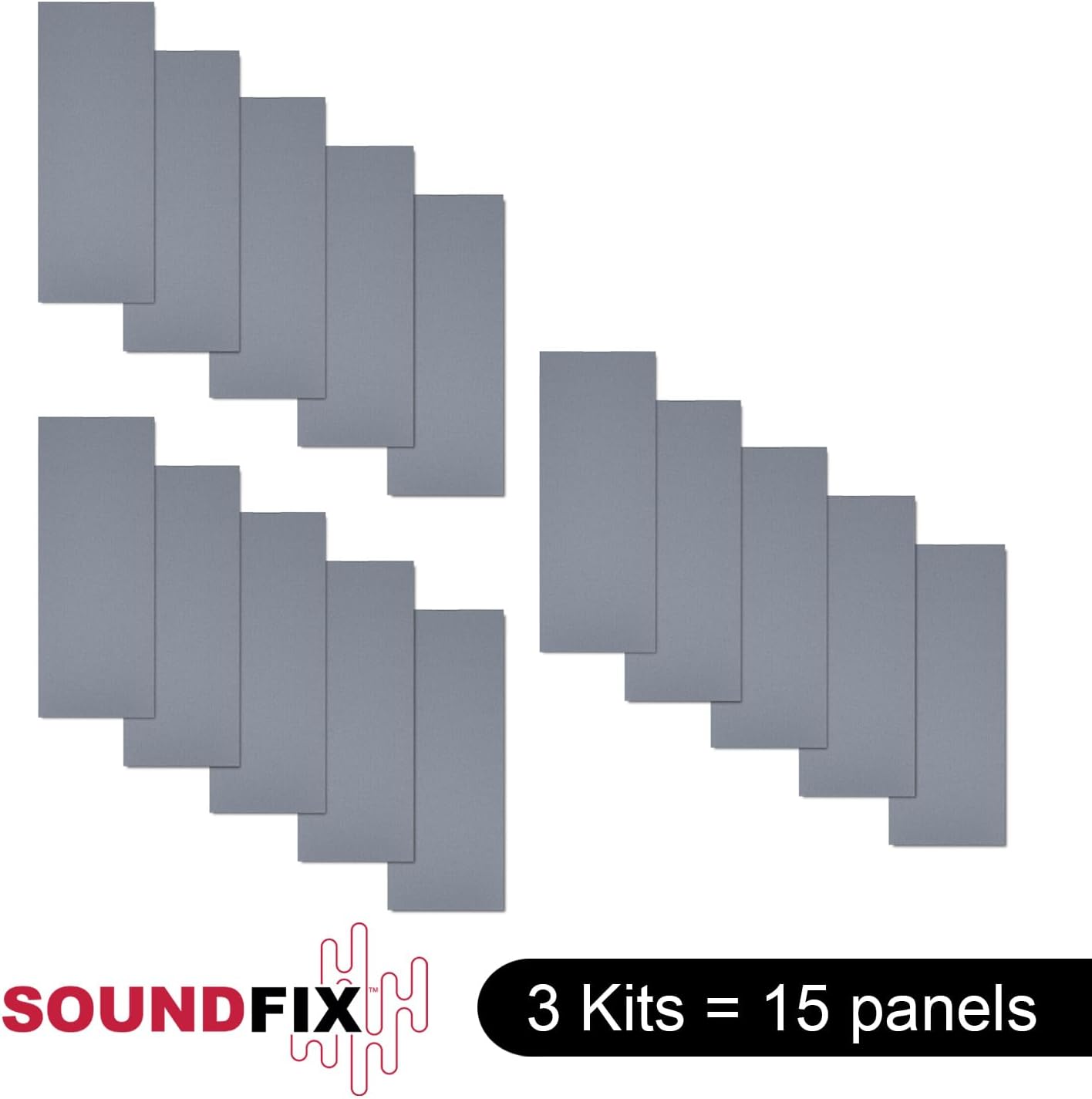 Atlantic SOUNDFIX Sound Absorbing 15-pc Wall Pack, 43