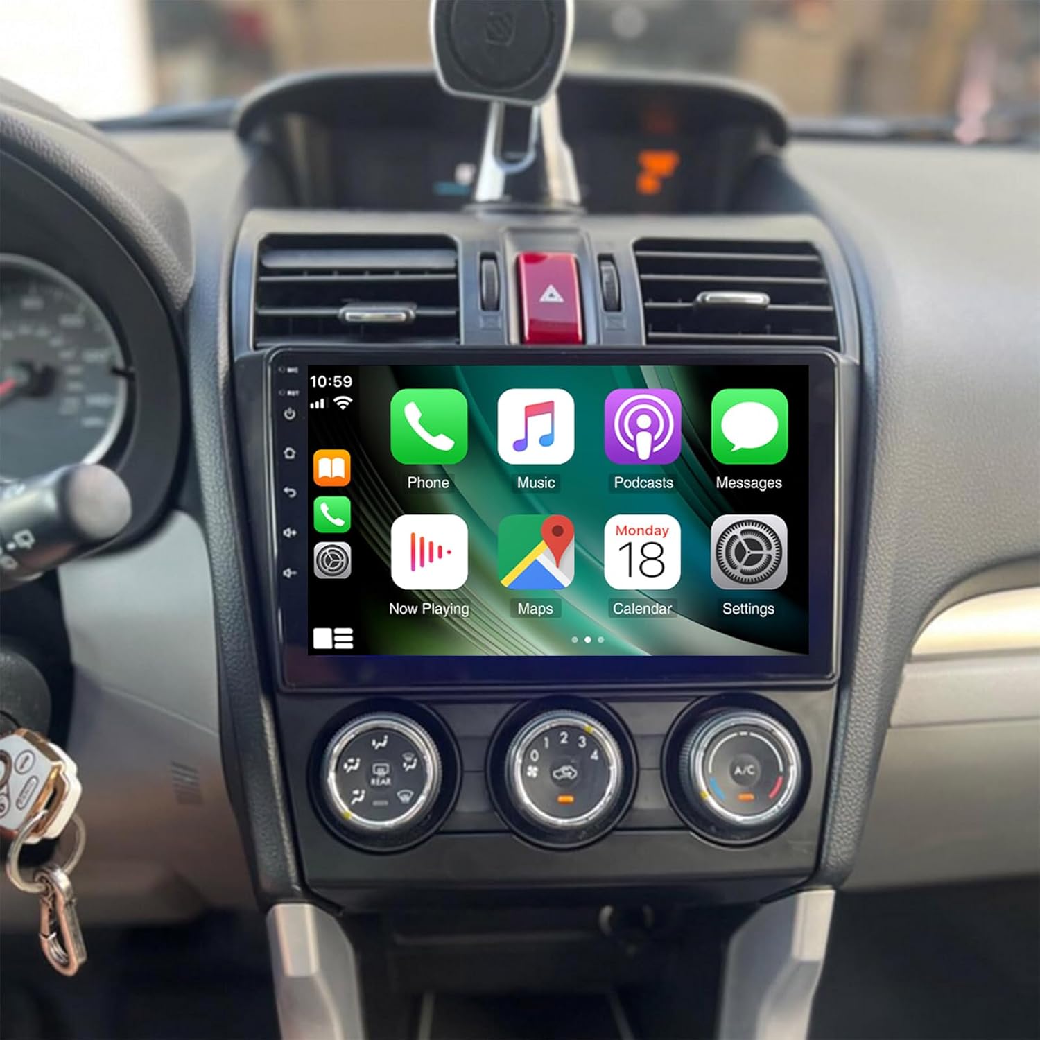 Android 14 Car Stereo Radio Compatible for Subaru Forester WRX/XV 2012 2013 2014 2015, 9inch Car Radio Receiver with Carplay Android Auto GPS Navigation Mirror Link Backup Camera 4+64G