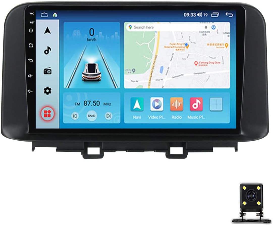 Double DIN Car Multimedia Player, 9 Inch Touchscreen Car Stereo for Hyundai Encino 2018~2020 with Bluetooth, Steering Wheel Controls, Mirror-Link, USB, GPS, FM Car Radio Receiver