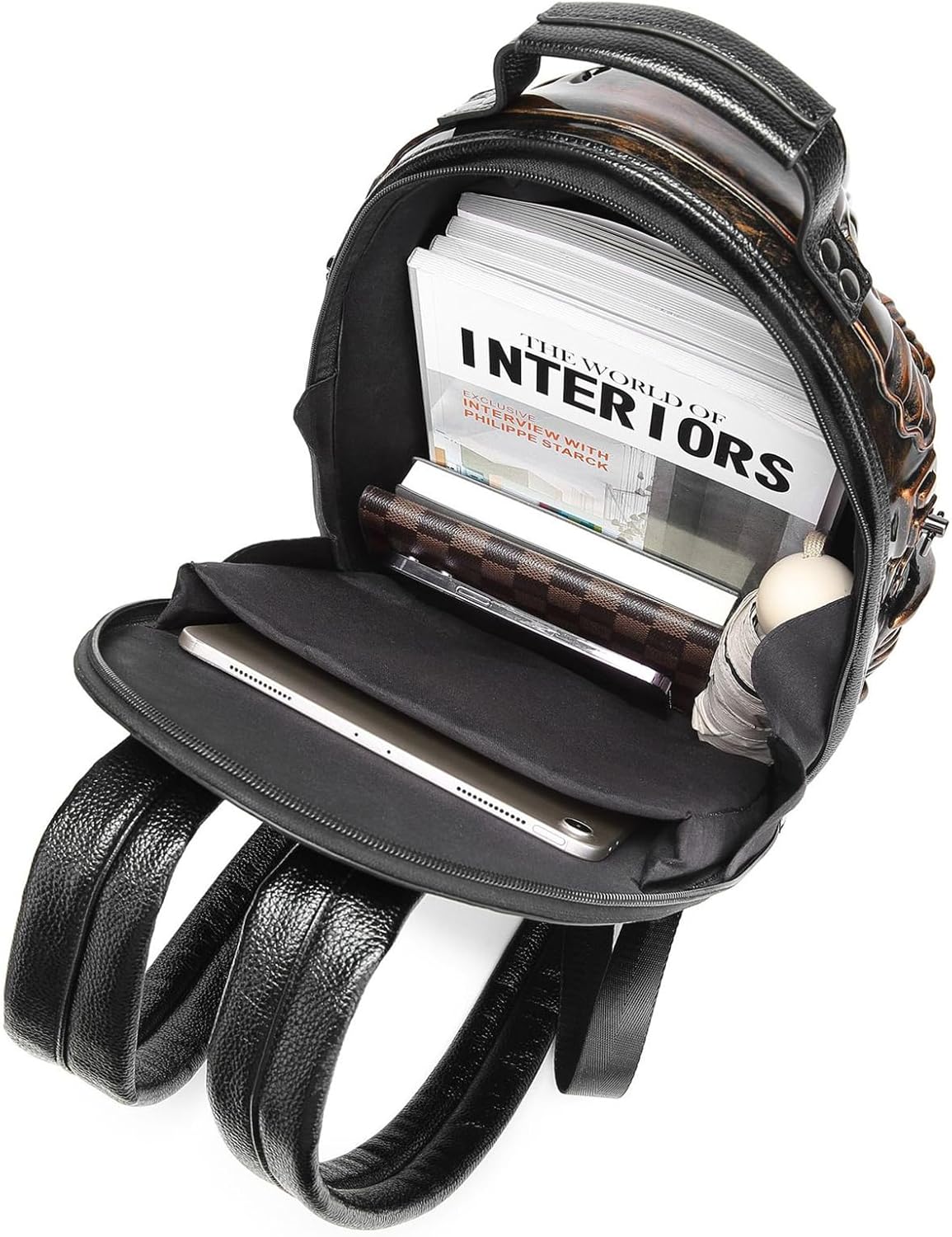 Alien Backpack,Xenomorph Costume,Cool Halloween Backpack,Applicable Occasions are Halloween, Travel and Daily Life. (black)