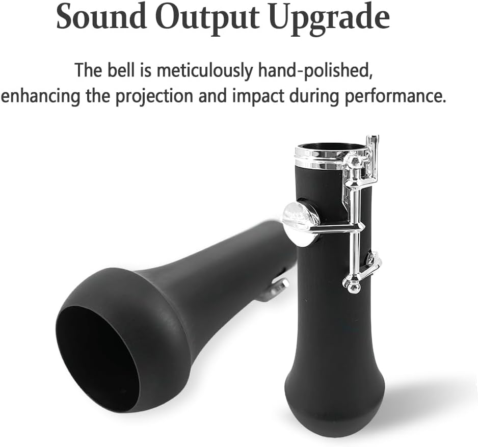 Yinfente Professional Oboe Ebonite/Rosewood C Key Left F Resonance Full Automatic Woodwind Instrument With Oboe Reed&Gloves&Leather Case+ Carry Bag&Cleaning Cloth&Cap Cork&Grease&Screwdriver