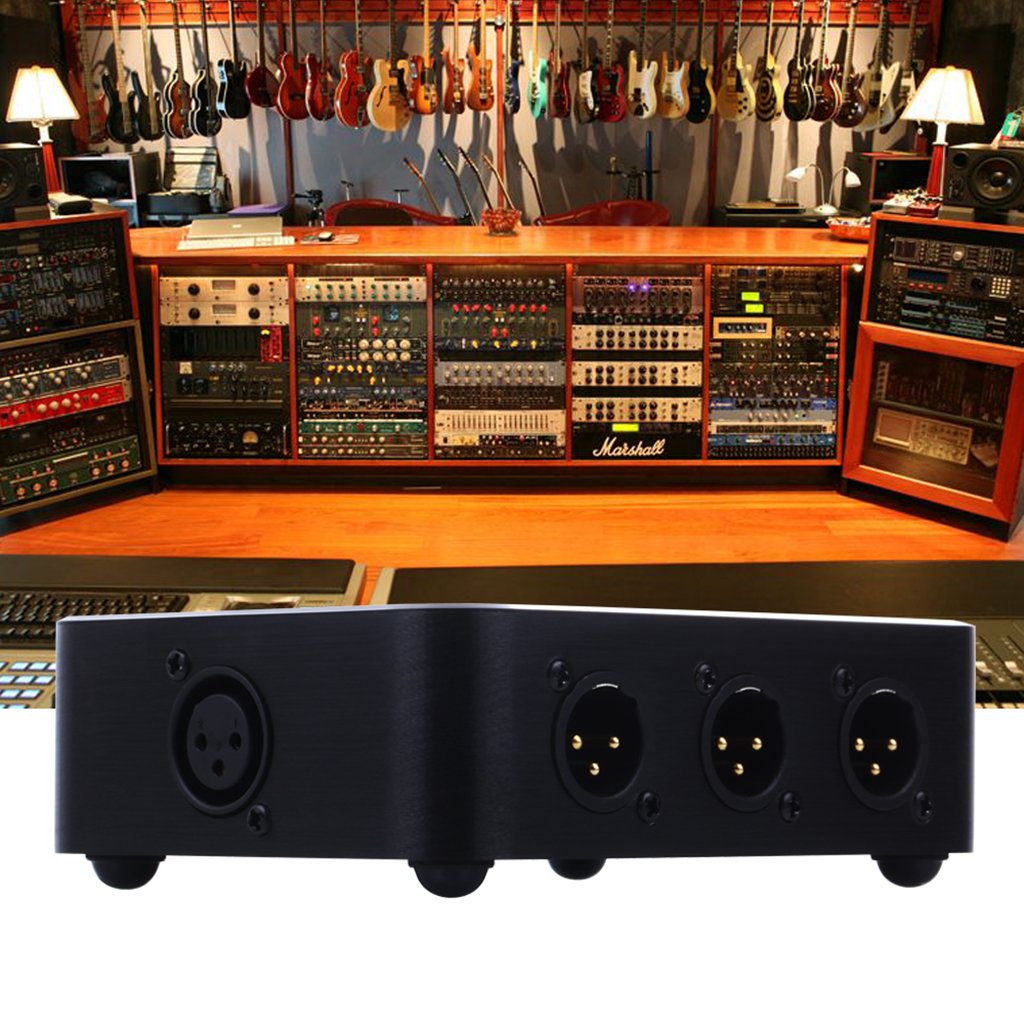 Gazechimp New XLR Splitter Mic Line Level Parallel Splitter XLR Out