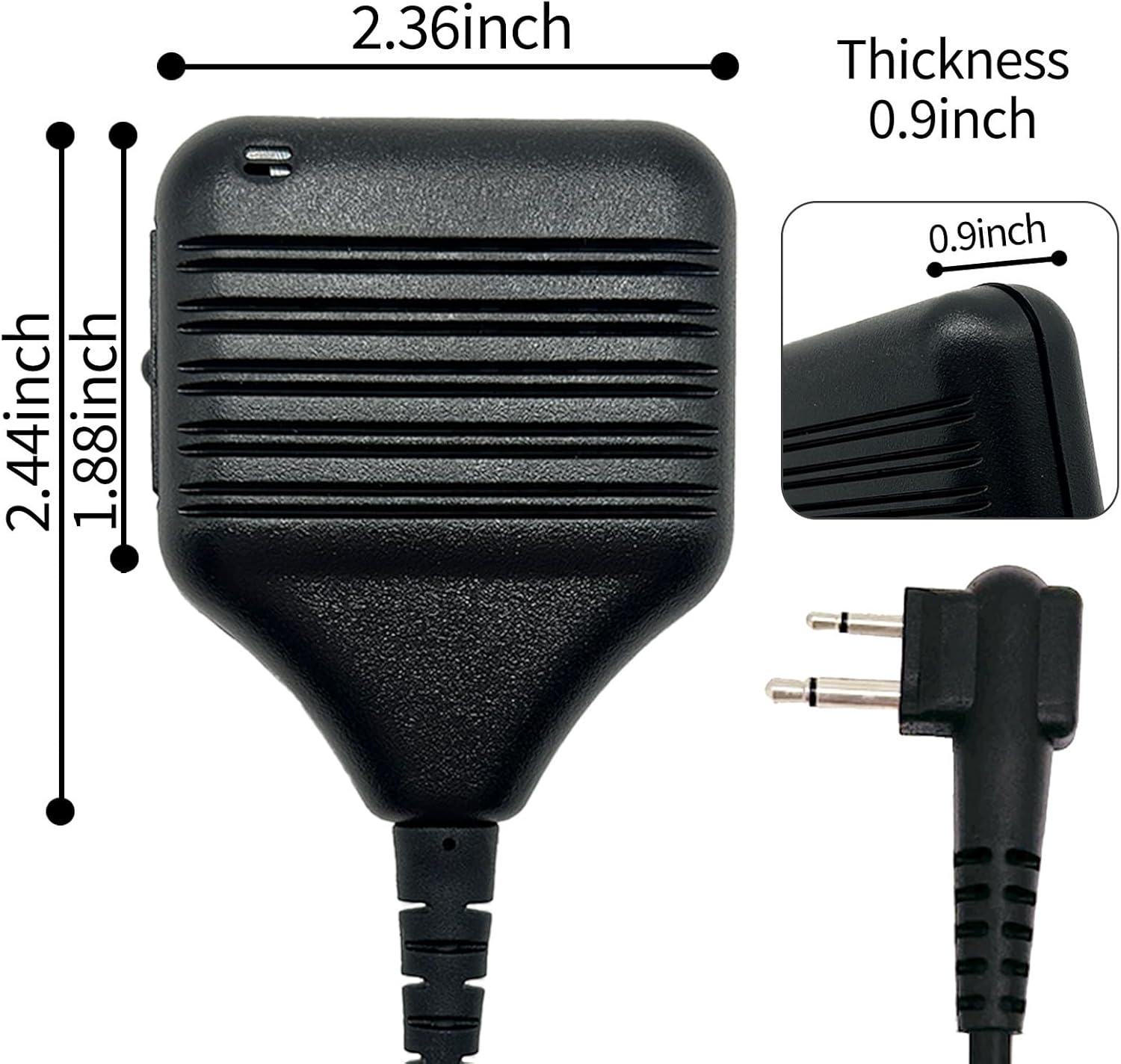 5 Pack HKLN4606 Remote Speaker Mic Shoulder Speaker Microphone for Two Way Radio