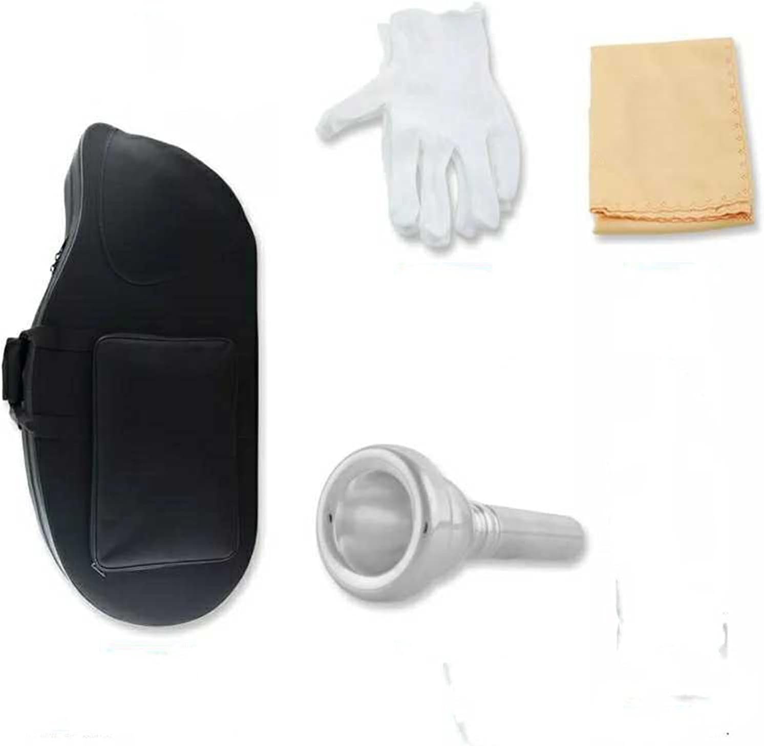 Three Flat Key Tenor Holding Horn, Large Western Musical Instrument Student Euphonium