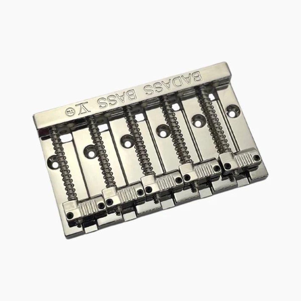 Leo Quan Badass V 5 String Bass Bridge Grooved Saddles Nickel