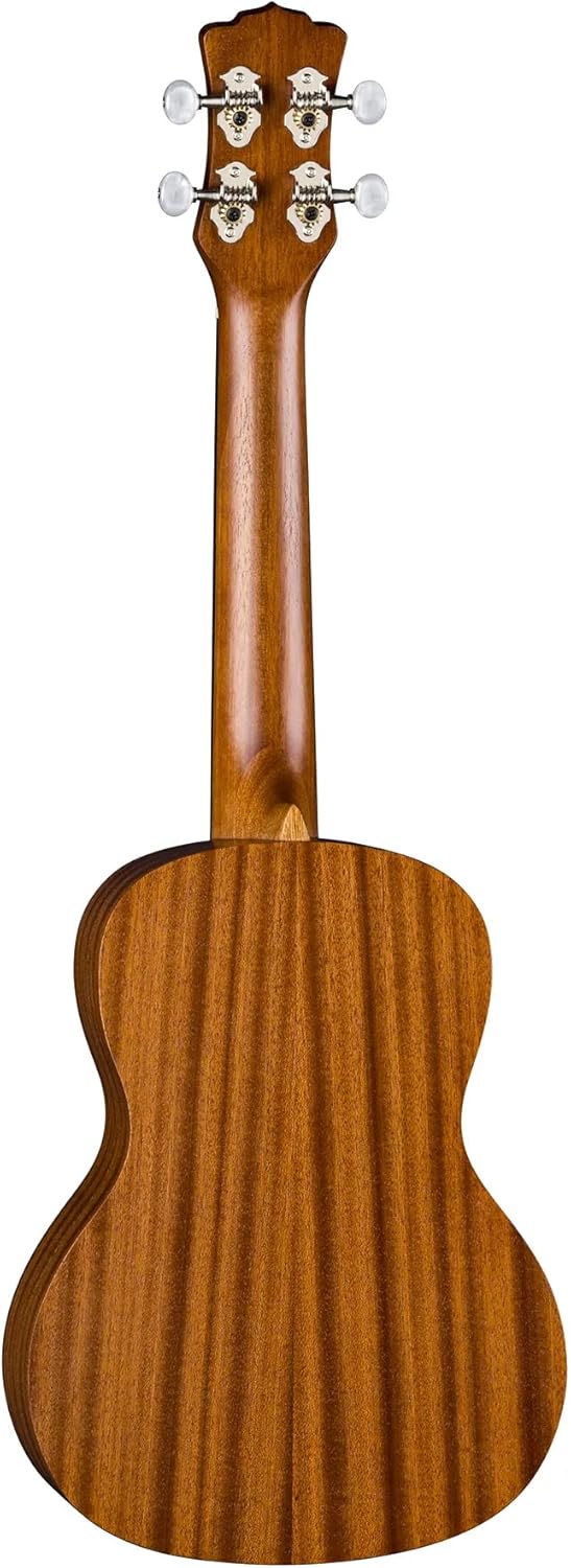 Luna Tattoo Spruce Concert Ukulele with Gig Bag, Satin Natural