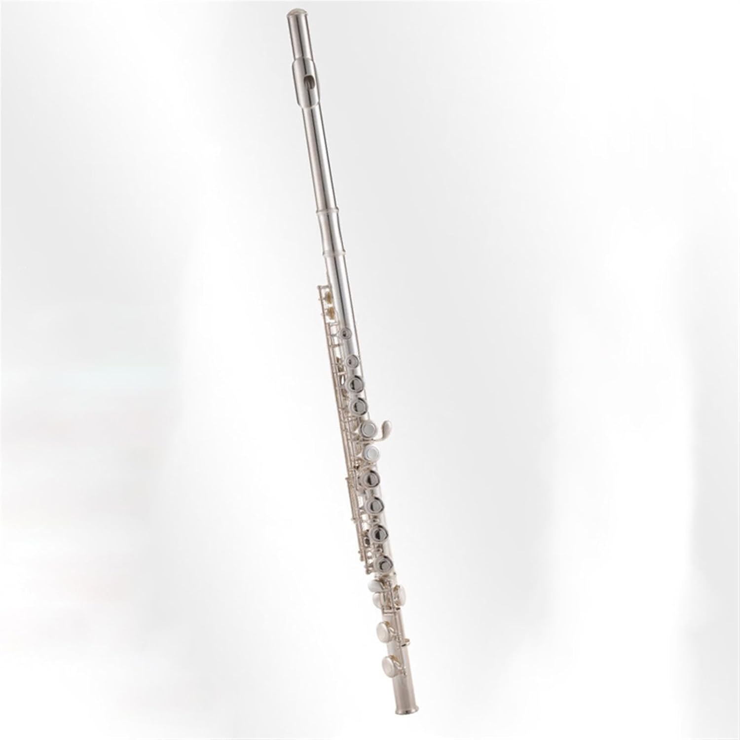 Flute Flute Wind Instrument Nickel-Silver Alloy White Copper Button E Key Split C Tone Silver-Plated 16 Closed Holes Flutes Musical Instruments