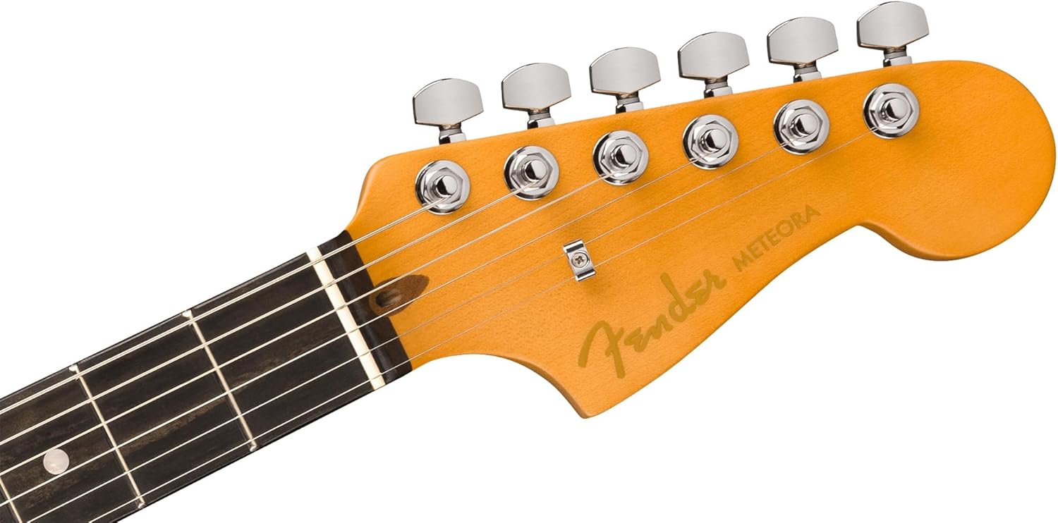 Fender American Ultra II Meteora - Ultraburst Bundle with Case, Strap, Cable, Hat, and Guitar Cleaning Kit