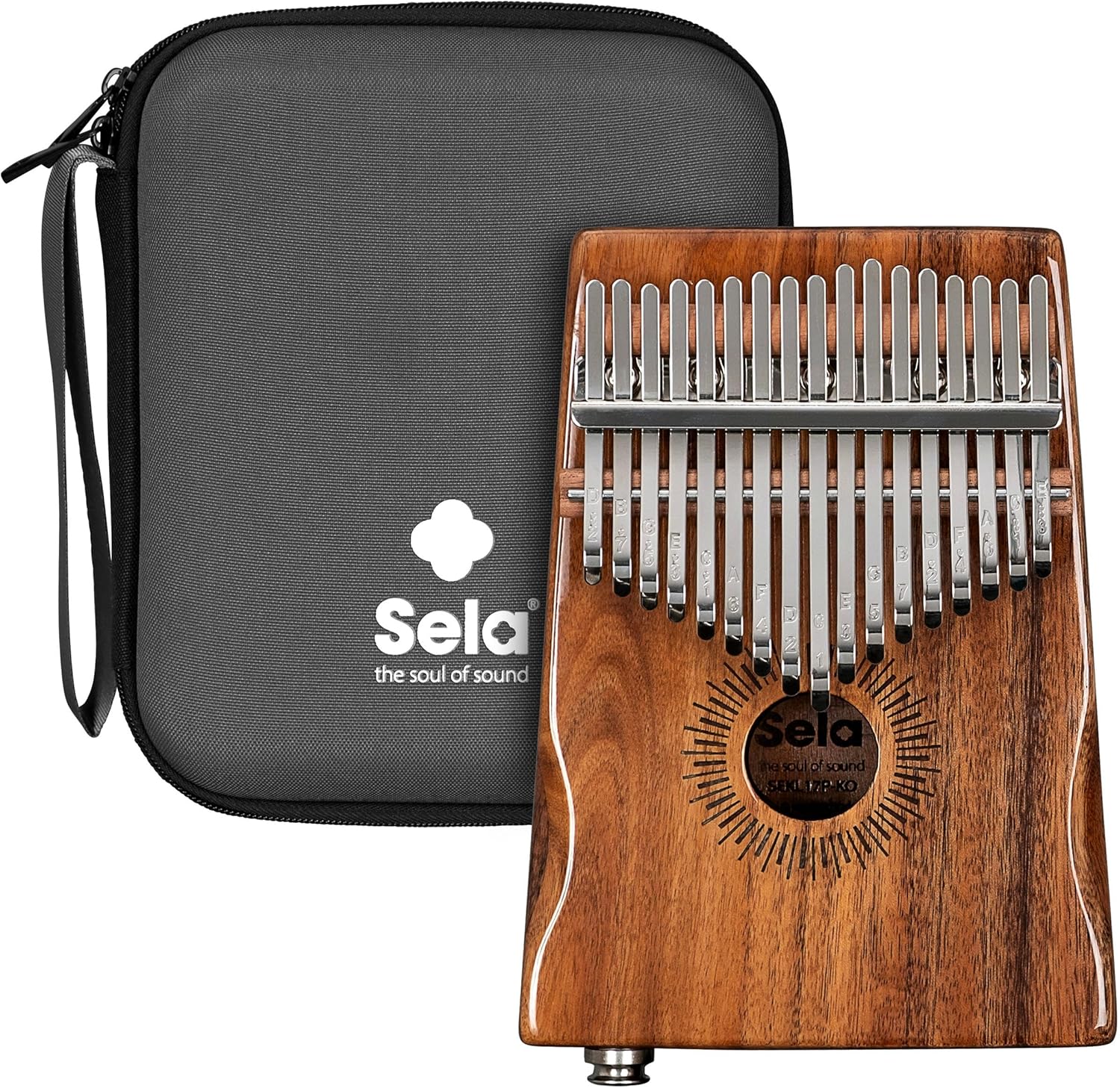Sela Kalimba 17 Koa Hollow with Pickup