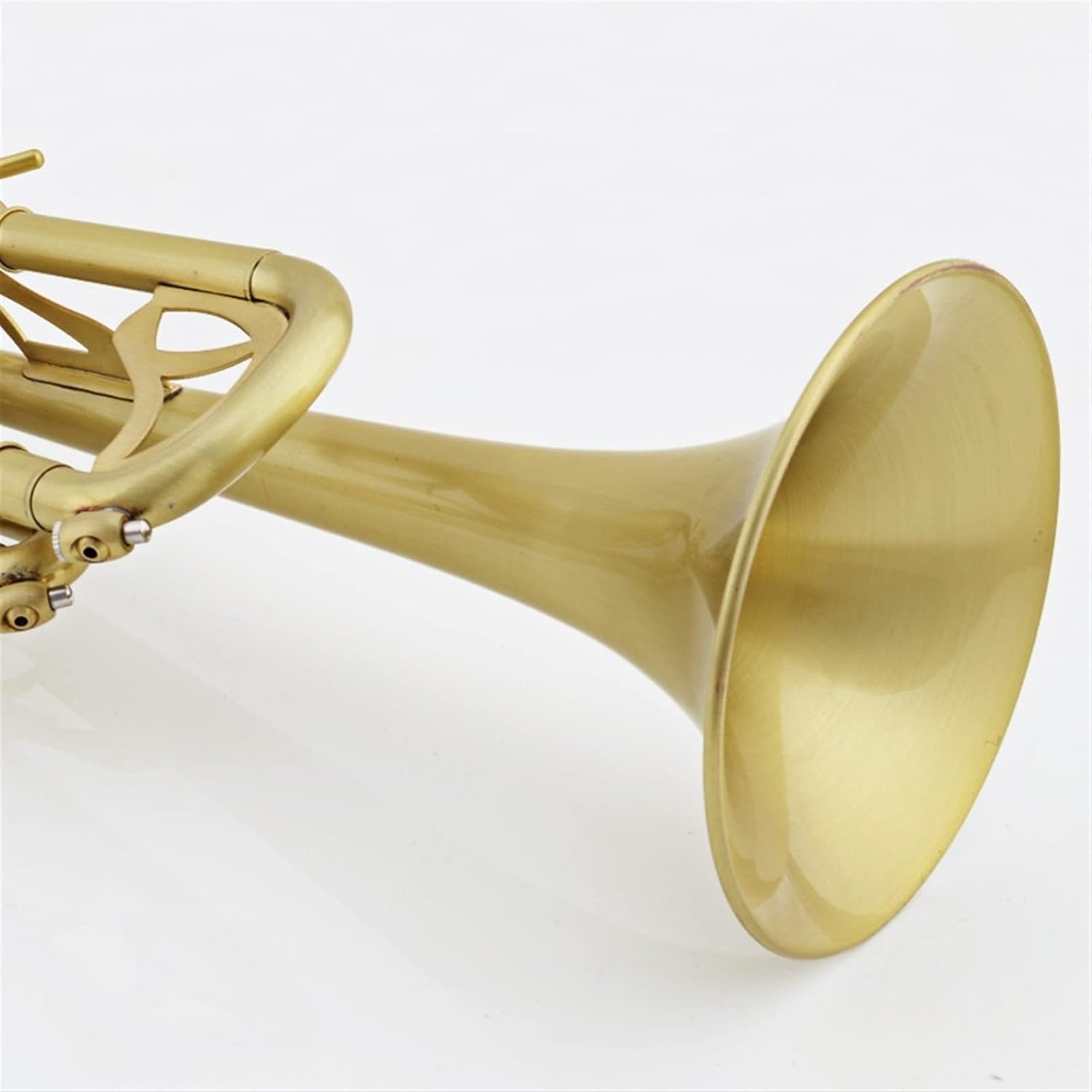 TSTS B-Flat Trumpet Instrument Brass Body Matte Lacquered Gold Trumpet Brass Instrument Beginner Professional Trumpet