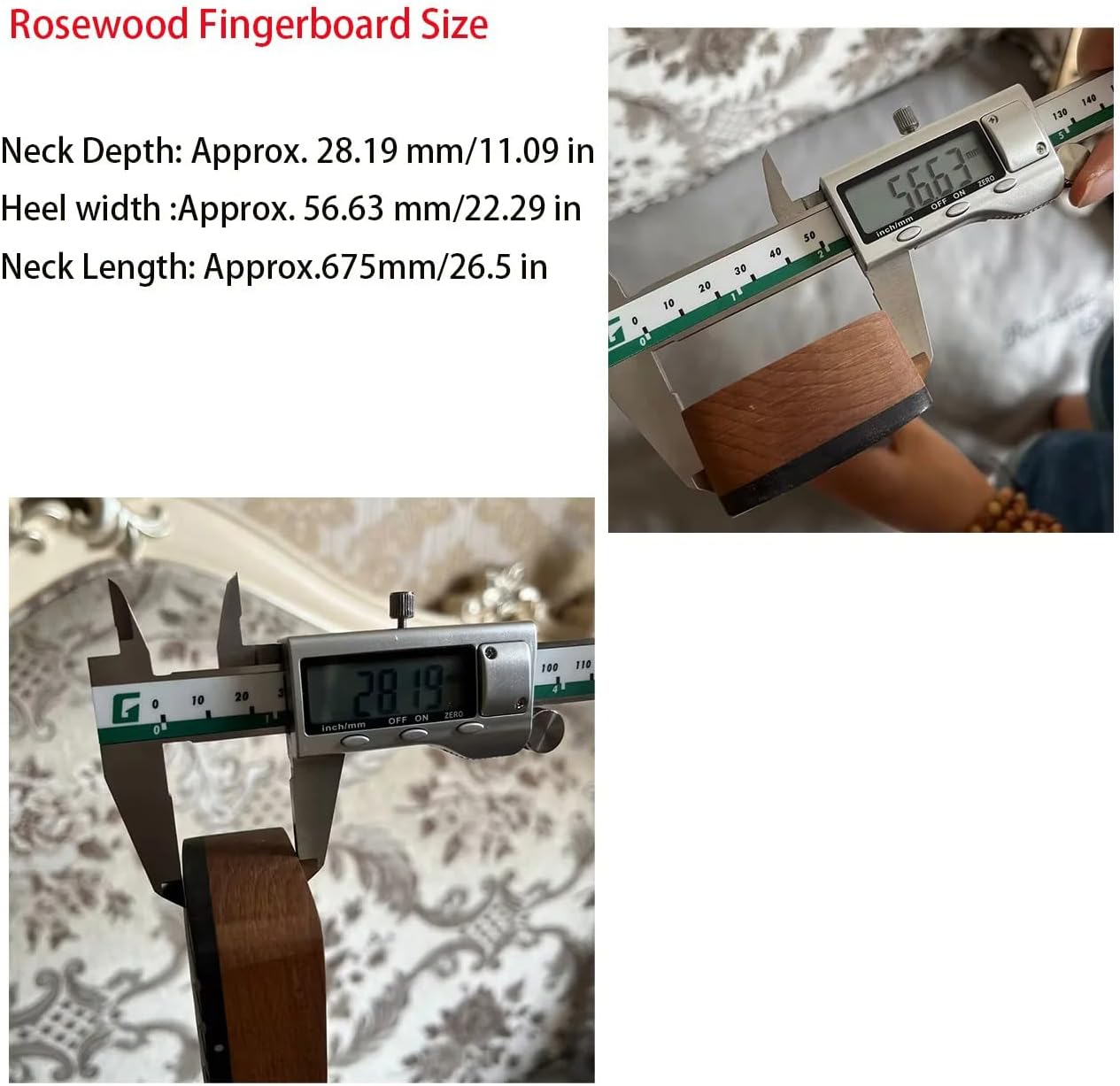 Modern 'C' Model 22-Fret Roasted Maple Electric Guitar Neck - Matt Varnished Finish - Enhance Your Guitar with Premium Quality Upgrade (Brown Matte Maple)