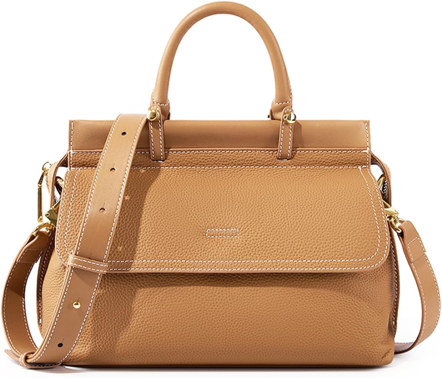 Satchel Purses for Women, Genuine Leather Crossbody Bags Large Women's Satchel Handbags with Adjustable Straps