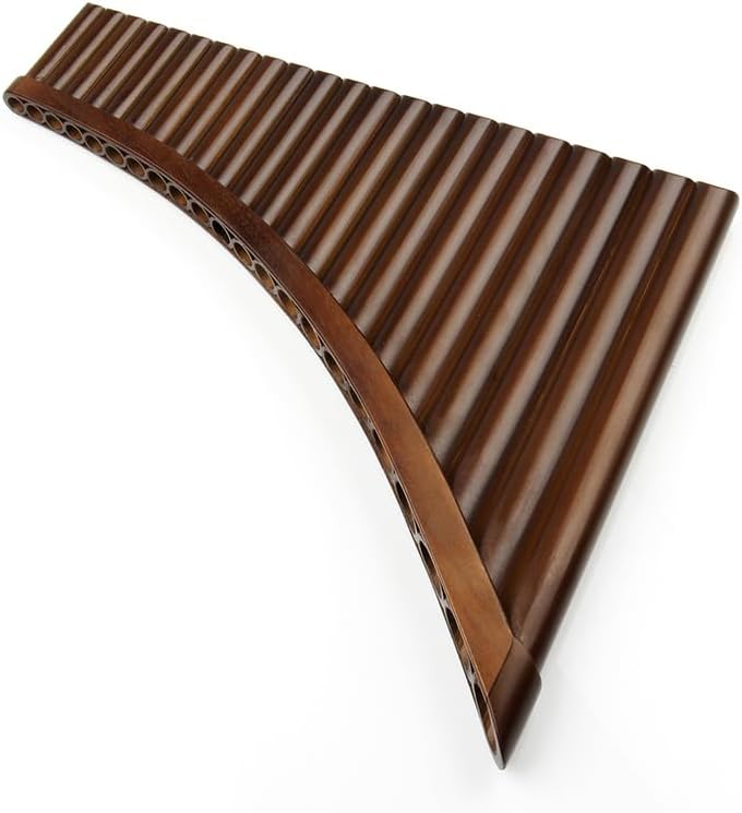 22 Pipes Brown Pan Flute G Key Chinese Traditional Musical Instrument Pan Pipes Woodwind Instrument