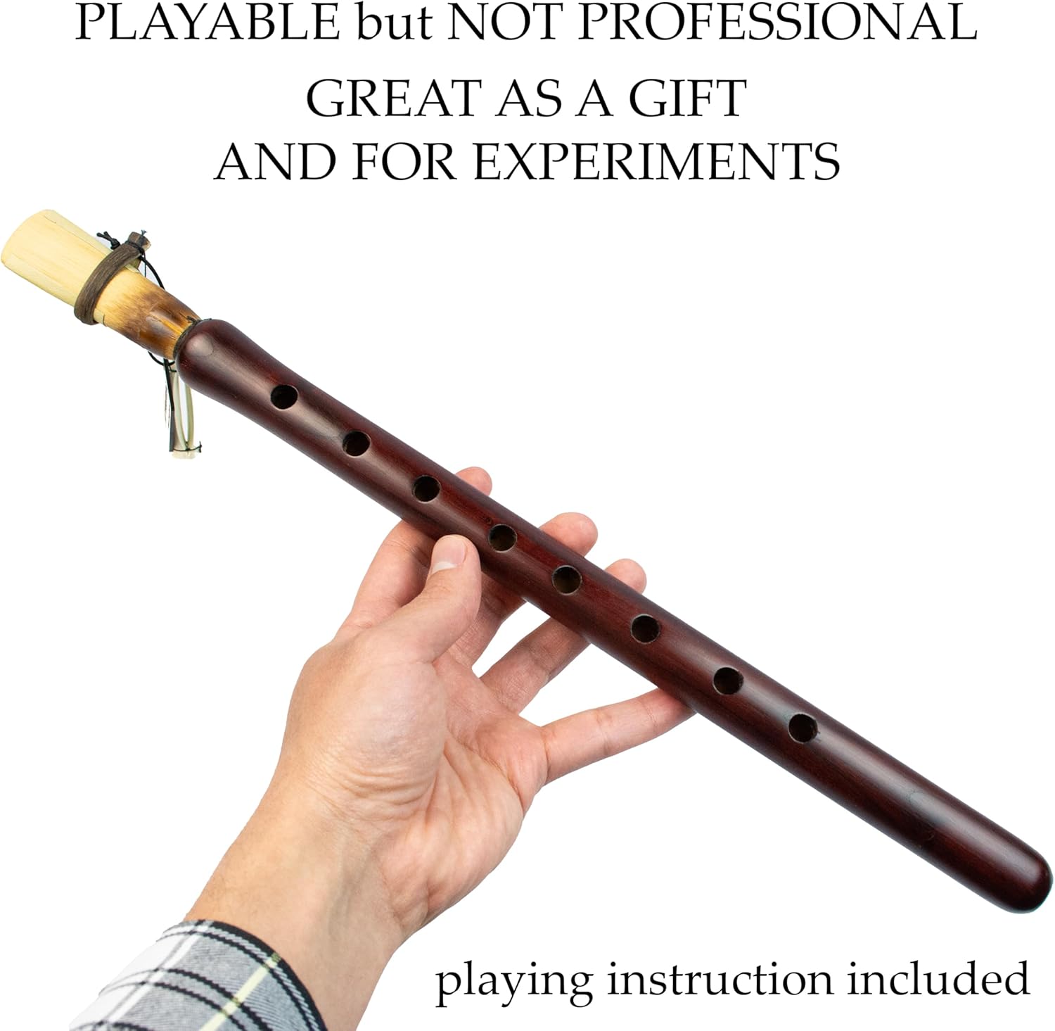 Armenian duduk instrument from Apricot wood with Eco-leather case