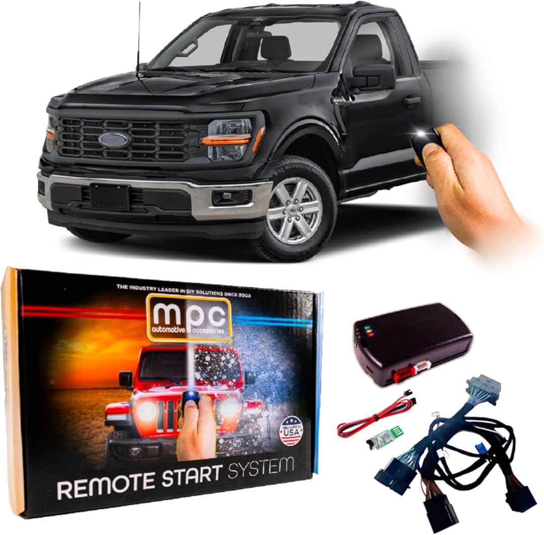 MPC Remote Start Kit Compatible with Ford F-150 2024-2025 || Plug and Play || Lock-Unlock-Lock to Start || No Horn Honk || USA Tech Support