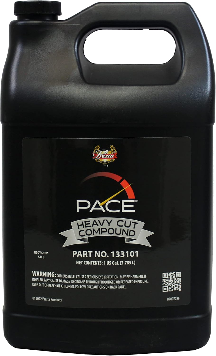 Presta PACE Heavy Cut Compound - Car Paint Correcting and Polishing Compound/Polishes to A Deep Gloss in One-Step (133101) New Size 1 Gallon