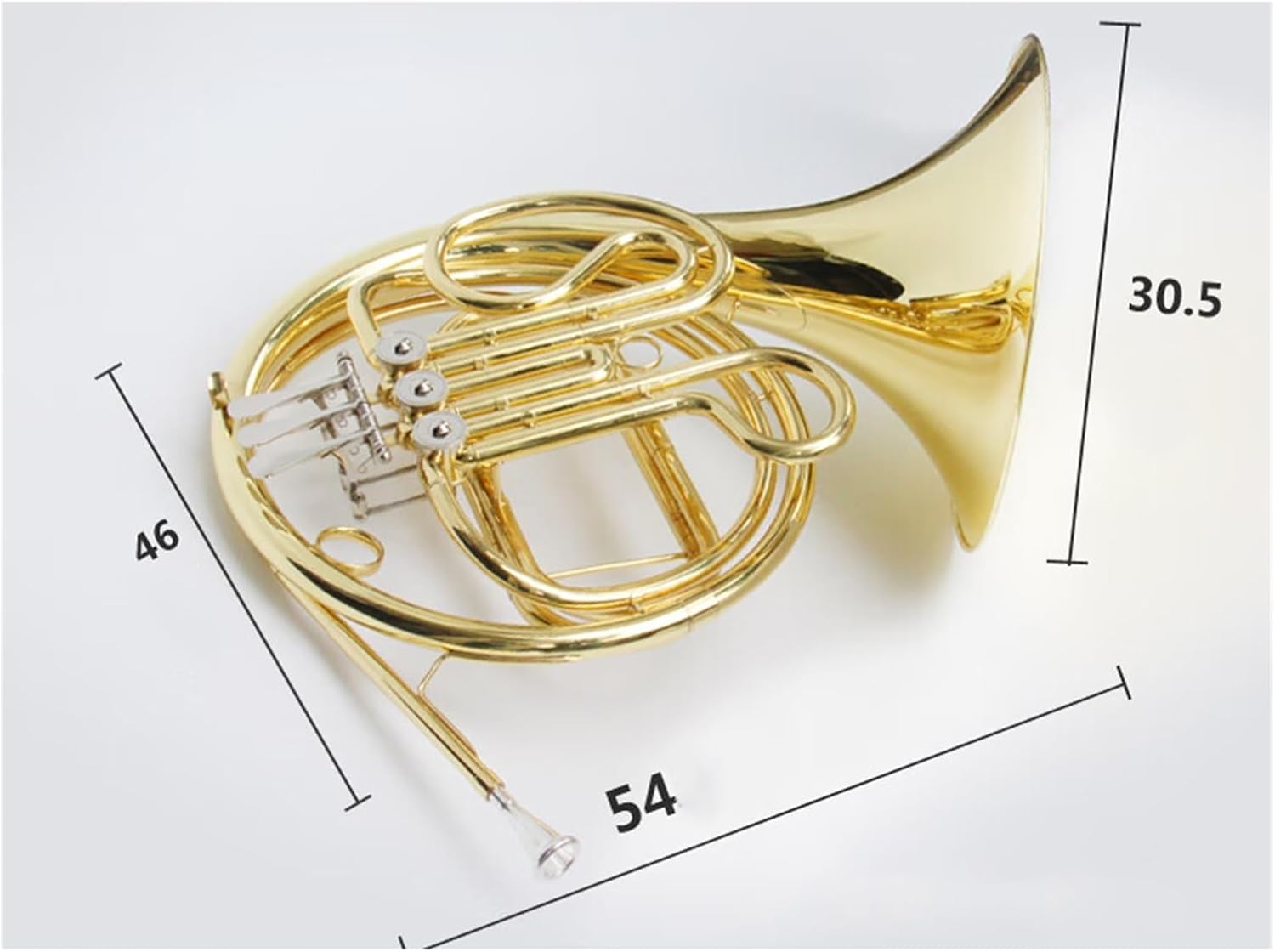 4 Key French Horn Three Key Single Row French Horn In F Key For Adults Lacquered Gold Brass Instrument