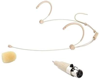 8800 Church Wireless System 8 x 100 Channels UHF Mic Professional Beige Headset Wireless Condenser Microphone for School Stage Theater