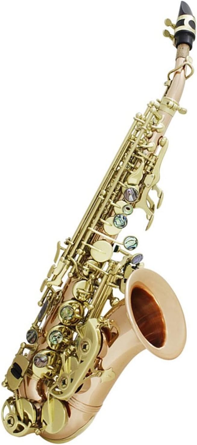 Golden Saxophone Professional Woodwind Instrument Bb B Flat Sax with Box Mouthpiece Instrument Accessories
