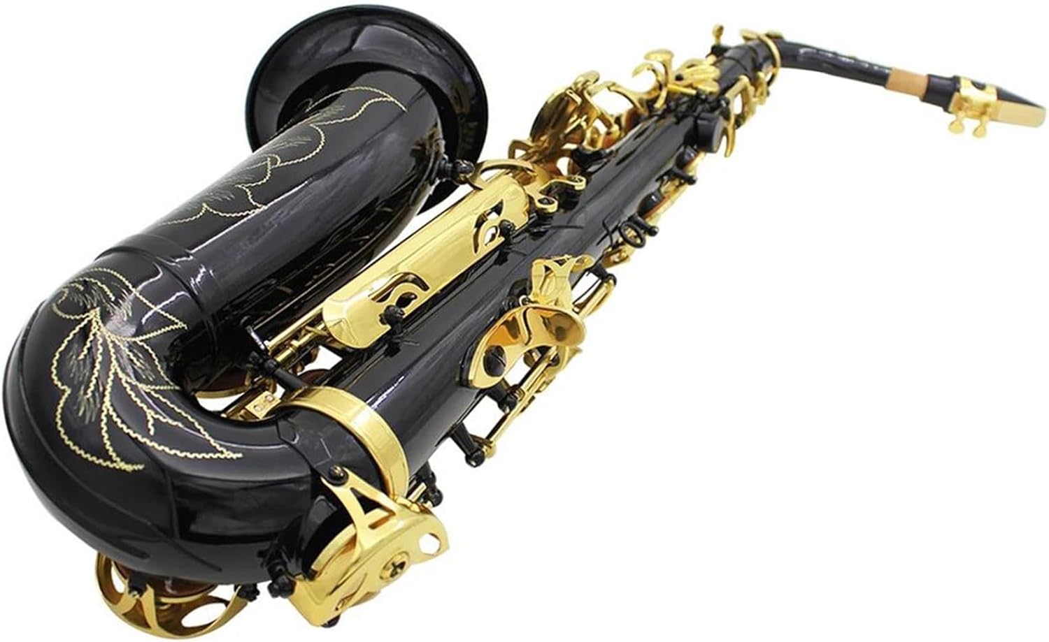 Brass Engraved Eb E-Flat Alto Saxophone Sax Buttons Wind Instrument With Case Stock With Sax Accessories