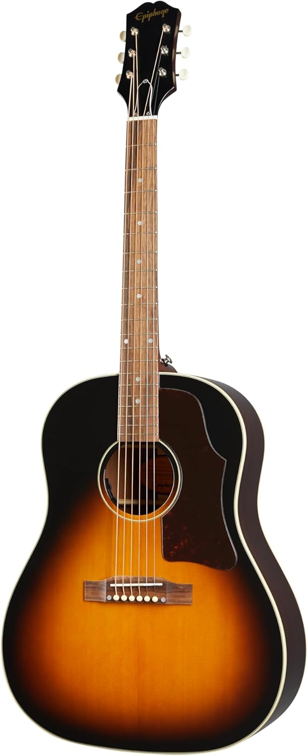 Epiphone J45 Acoustic Electric Guitar (Sloped Shoulder Dreadnought, Vintage Sunburst)