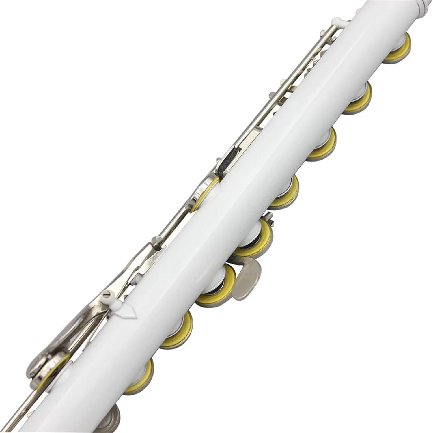 16 Hole C Key Flute Instrument White Professional Flute With Box Stick Gloves Woodwind Instruments Parts